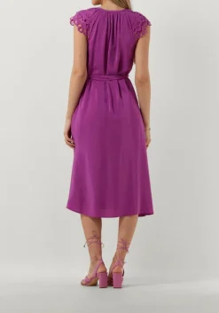 SUNCOO e midi jurk celest paars Discount