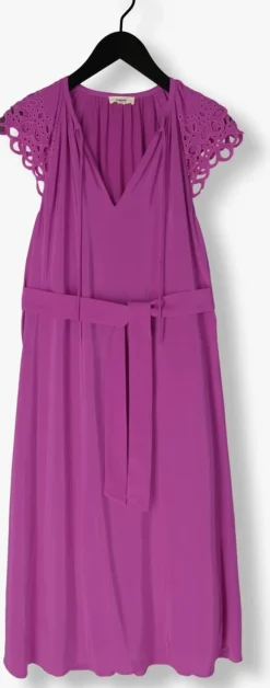 SUNCOO e midi jurk celest paars Discount