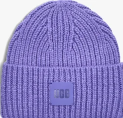 UGG e muts chunky rib beanie paars Online