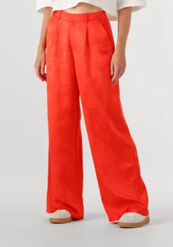 ALIX THE LABEL rode pantalon ladies woven hearts pants rood Sale