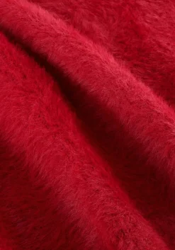 ALIX THE LABEL rode trui ladies knitted mohair pullover rood Outlet