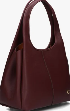 COACH rode schoudertas lana rood Discount