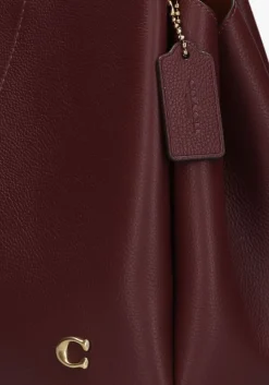 COACH rode schoudertas lana rood Discount