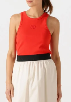 CO'COUTURE rode top saharacc embroidery tank top rood Hot