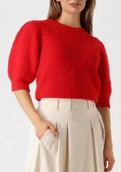 CO'COUTURE rode trui coralie bow rib knit rood Discount
