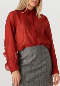 COPENHAGEN MUSE rode blouses cmbluebell-shirt rood