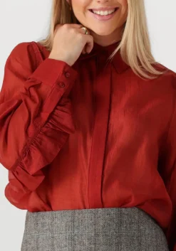 COPENHAGEN MUSE rode blouses cmbluebell-shirt rood