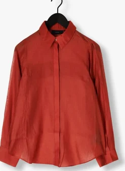 COPENHAGEN MUSE rode blouses cmbluebell-shirt rood