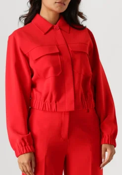 DANTE6 rode jack linx patch pockets jacket rood Discount