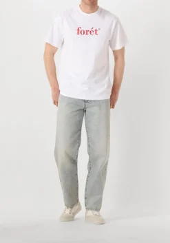 FORÉT rode forét t-shirt amber t-shirt rood Discount