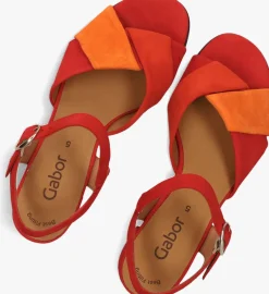 GABOR rode sandalen met hak 772.1 rood Best
