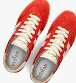 HOGAN rode lage sneakers cool allacciato rood Sale