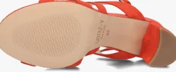 NOTRE-V rode sandalen met hak 22552 rood Clearance
