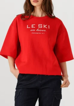 PENN & INK rode t-shirt sweater w25f1702 rood Online