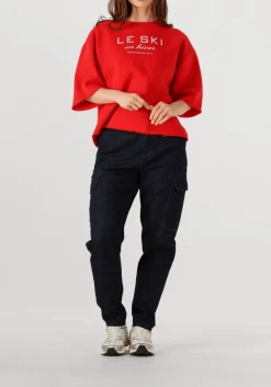 PENN & INK rode t-shirt sweater w25f1702 rood Online