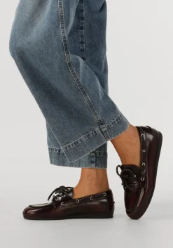 POSA rode mocassins boat loafer brushed rood Discount