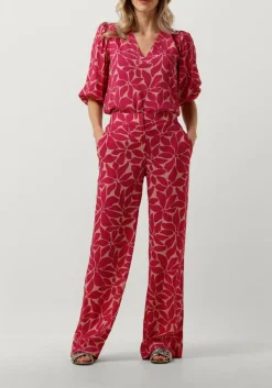 SPOOQ THE LABEL rode lange broeken celia pants rood