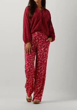 SPOOQ THE LABEL rode lange broeken celia pants rood