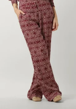 SPOOQ THE LABEL rode wijde broek celia pants rood Clearance