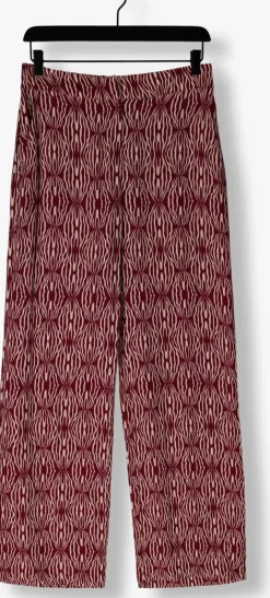 SPOOQ THE LABEL rode wijde broek celia pants rood Clearance