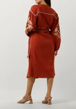 STELLA FOREST rode midi jurk e24ro012 rood