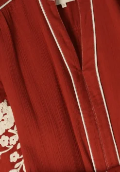 STELLA FOREST rode midi jurk e24ro012 rood