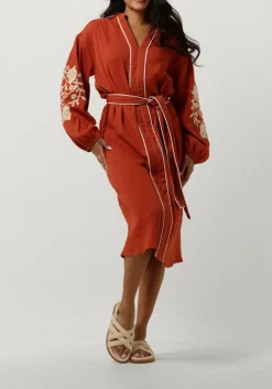 STELLA FOREST rode midi jurk e24ro012 rood