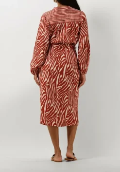 STELLA FOREST rode midi jurk e24ro053 rood Hot