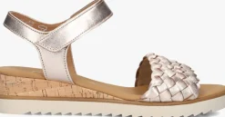 GABOR roségouden platte sandalen 759.2 rosegoud Online