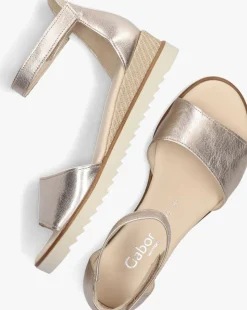 GABOR roségouden sandalen met hak 780.2 rosegoud Discount