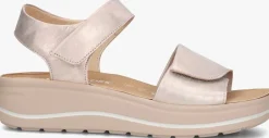 HARTJES roségouden platte sandalen woogie rosegoud Online