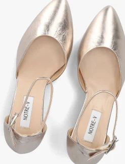 NOTRE-V roségouden pumps 12625 rosegoud