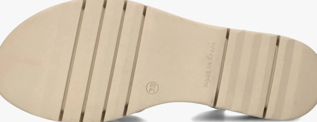 STEFANO LAURAN roségouden sandalen met hak met koord sandaal rosegoud