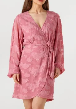 AAIKO mini jurk eloise chiffon flower pes 509 roze Online