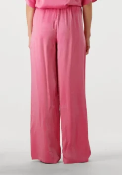 ALIX THE LABEL pantalon ladies woven shine wide leg pants roze