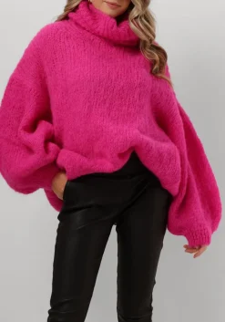 AMERICAN DREAMS coltrui pepper roll neck alpaca pullover roze