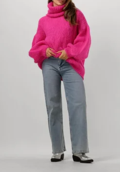 AMERICAN DREAMS coltrui pepper roll neck alpaca pullover roze