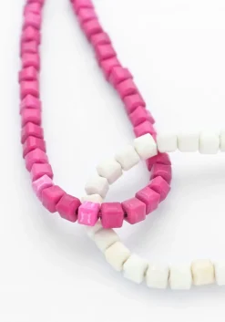 BONNIE STUDIOS kettingen double pink necklace roze Hot