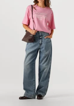 CLOSED t-shirt relaxed t shirt roze Discount
