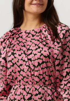 CO'COUTURE midi jurk flashy heart dress roze Discount