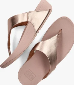 FITFLOP slippers lulu leather toe-post roze New