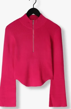 GESTUZ trui yasmiagz zipper pullover roze Outlet
