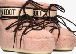 MOON BOOT snowboots icon low fleece roze Discount