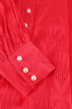 NOTRE-V mini jurk nv-danton pearl dress roze Hot