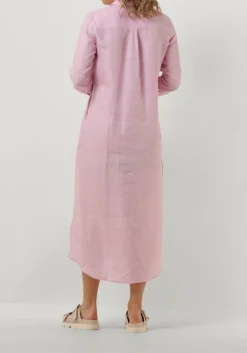 RESORT FINEST maxi jurk shirt dress roze New