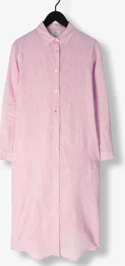 RESORT FINEST maxi jurk shirt dress roze New