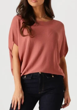SUMMUM top oversized knitted top viscose blend knit roze Hot
