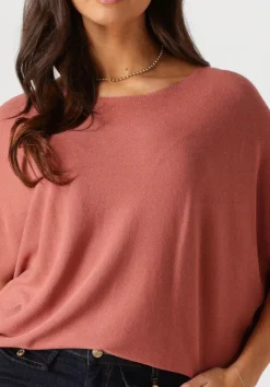 SUMMUM top oversized knitted top viscose blend knit roze Hot