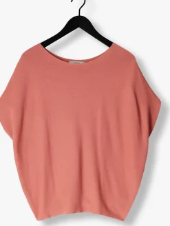 SUMMUM top oversized knitted top viscose blend knit roze Hot