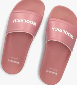 WOOLRICH badslippers slide sandal dames roze Outlet